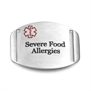 Allergy Alert Medical Bracelet Tag