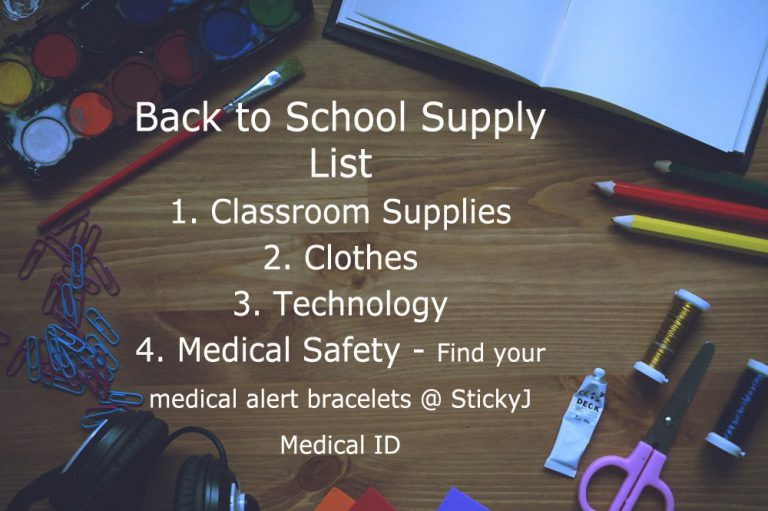 back to school medical alert bracelets