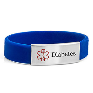 silicone medical id bracelet