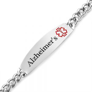 stainless steel alzheimers medical bracelet
