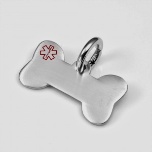 Dog Bone Medical Pet ID Tag