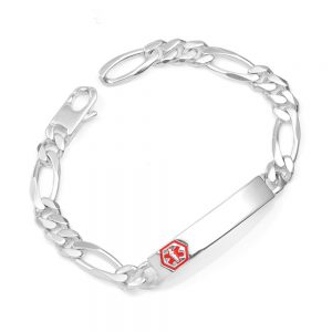 engravable sterling silver medical bracelet