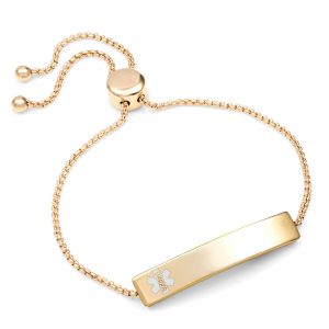 gold bolo medical bracelet