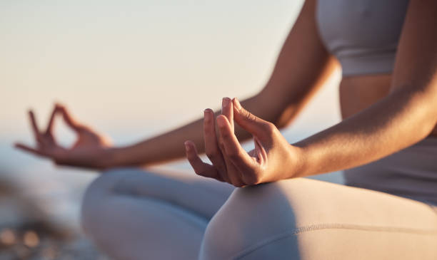 Women meditating