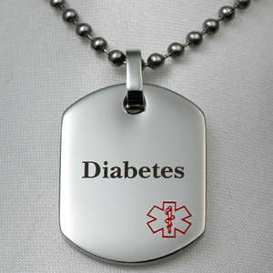 Diabetes Medical Dog Tags