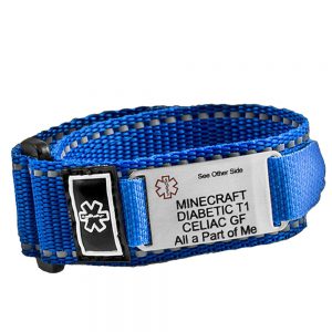 engraved sport strap diabetic bracelet