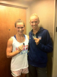 olympic swimmers with engraved dog tag