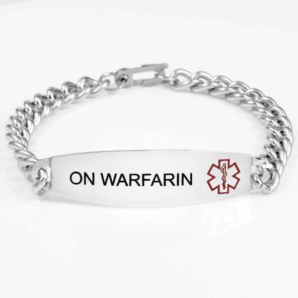 stainless medical bracelet