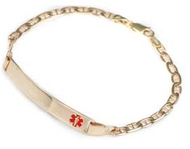 14k Gold Medical ID Bracelet