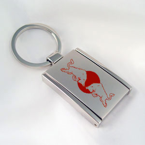 red bull engraved key chain