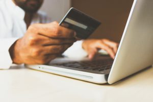 Credit card payment for online purchase