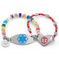 Beaded Medical Alert Bracelets