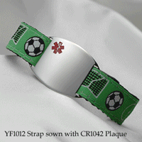 Soft strap medical id bracelets