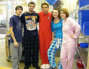 Pajama party at work