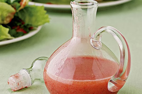 salad dressing in glass bottle