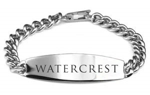 watercrest safety medical id bracelet