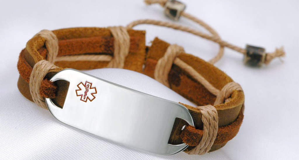 adjustable hemp medical bracelet